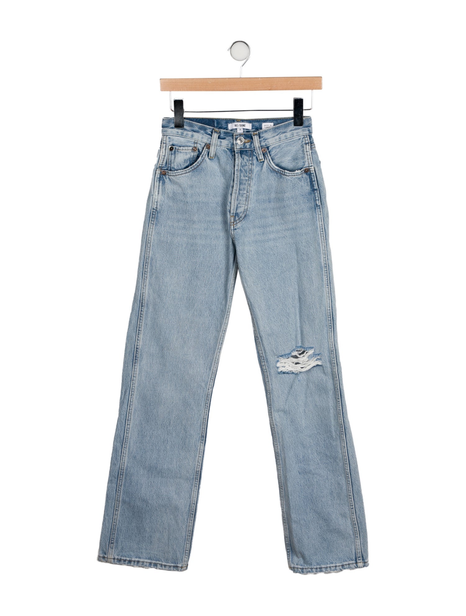 RE/DONE Mid-Rise Straight Leg Jeans