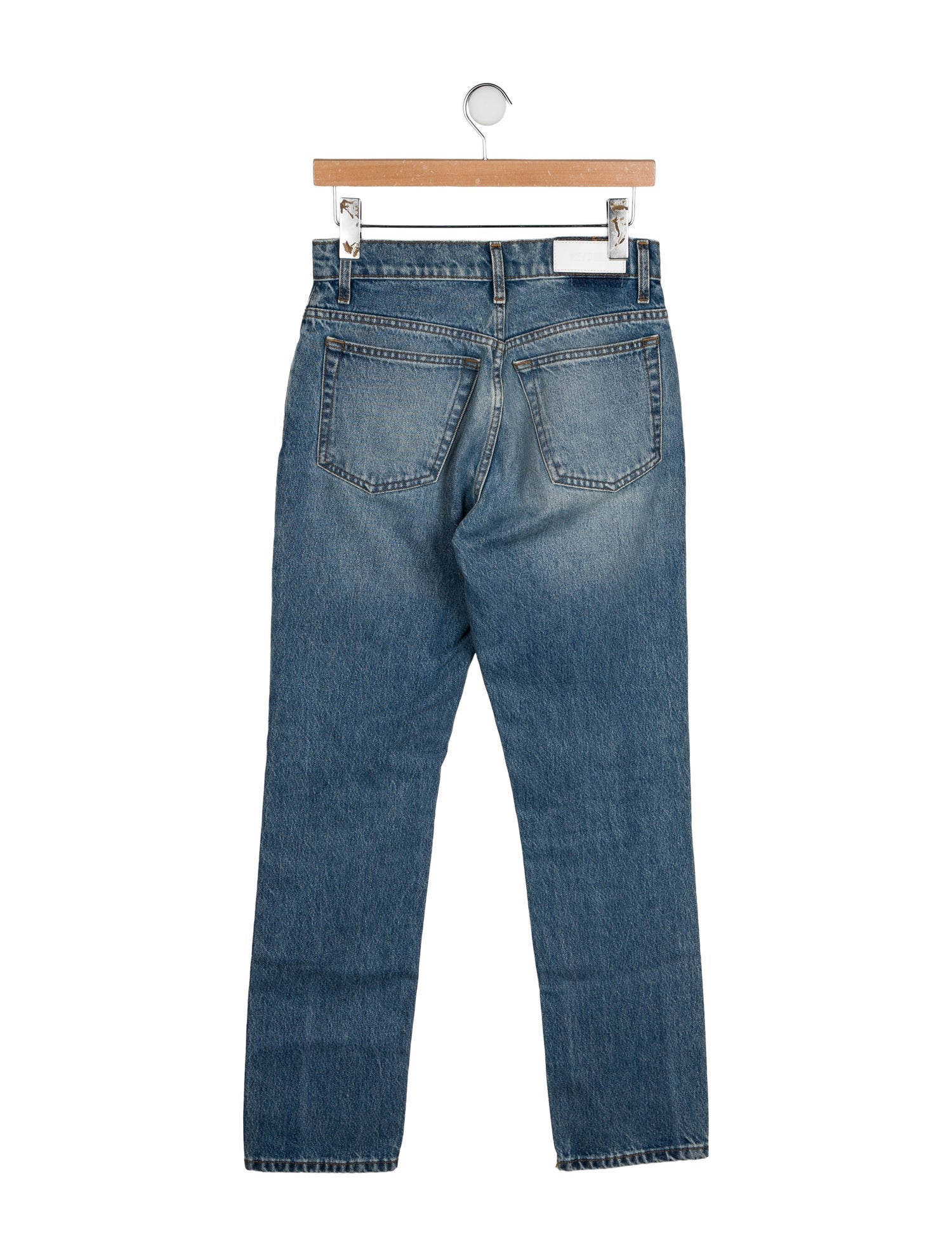 RE/DONE Mid-Rise Straight Leg Jeans