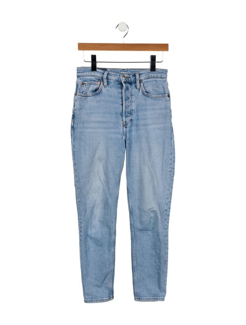 RE/DONE High-Rise Straight Leg Jeans