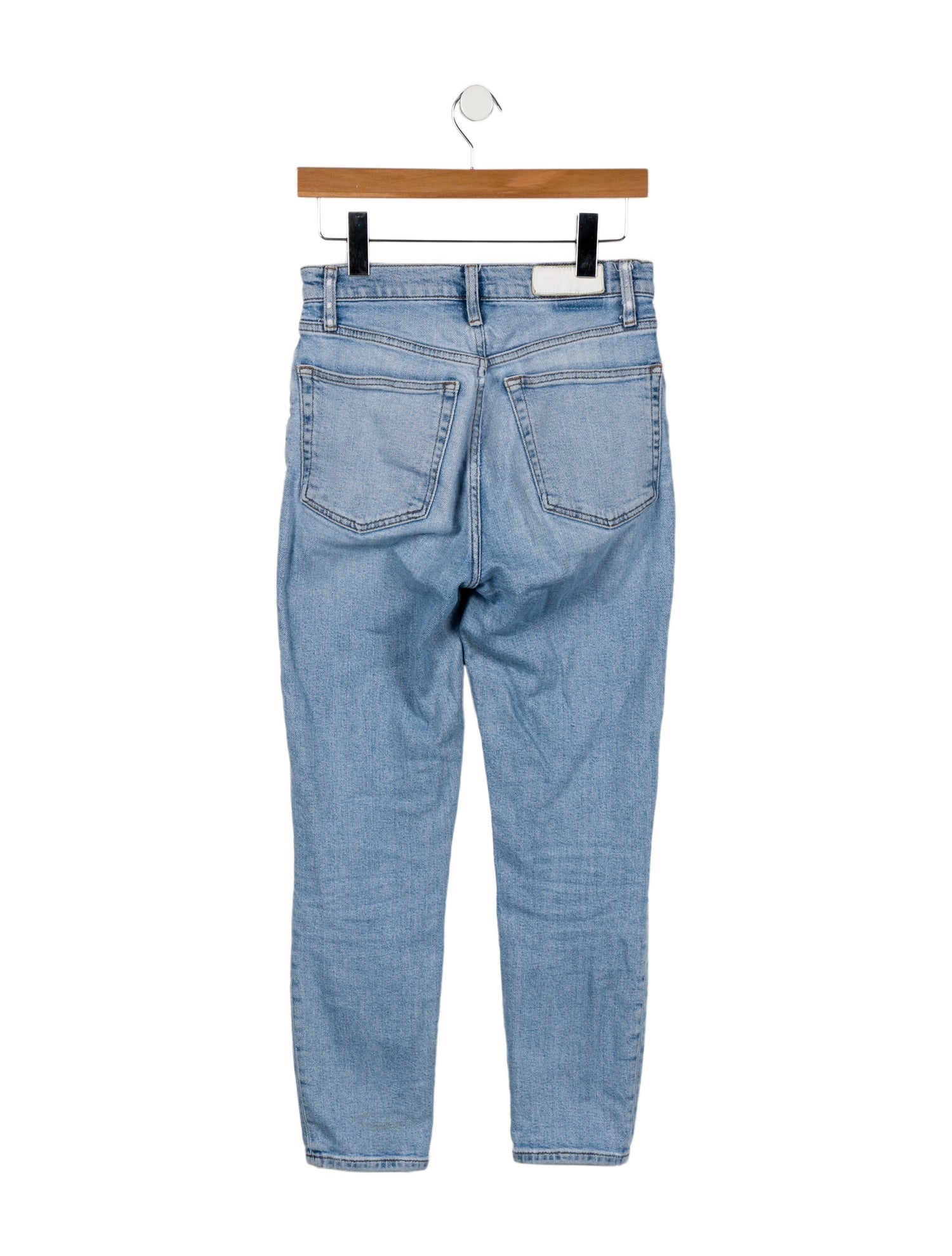 RE/DONE High-Rise Straight Leg Jeans