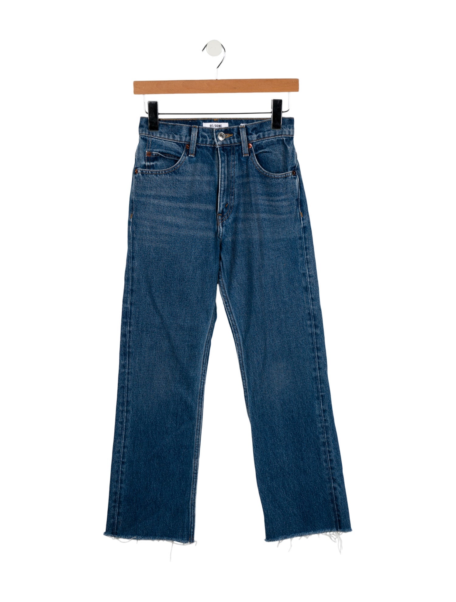 RE/DONE High-Rise Straight Leg Jeans