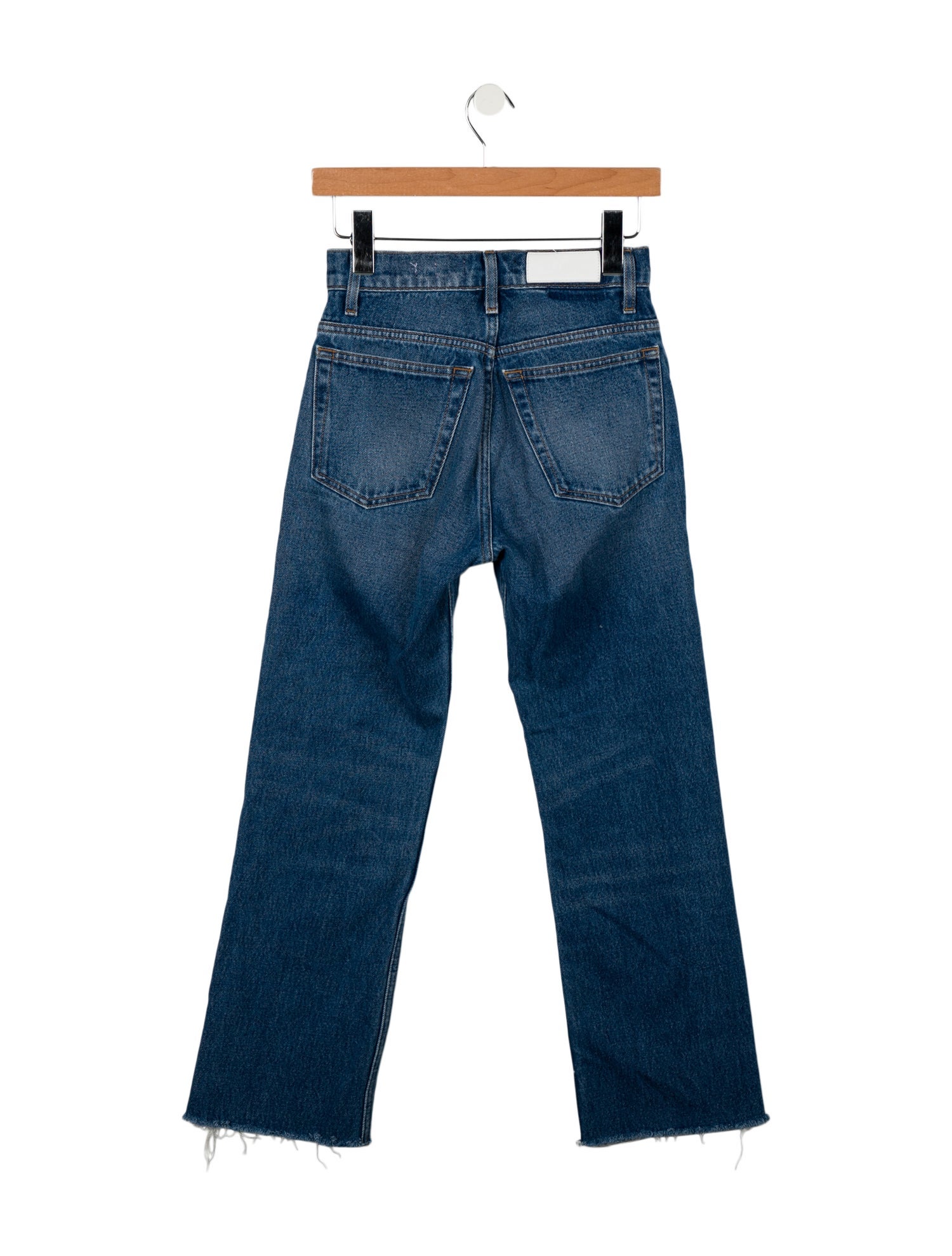 RE/DONE High-Rise Straight Leg Jeans