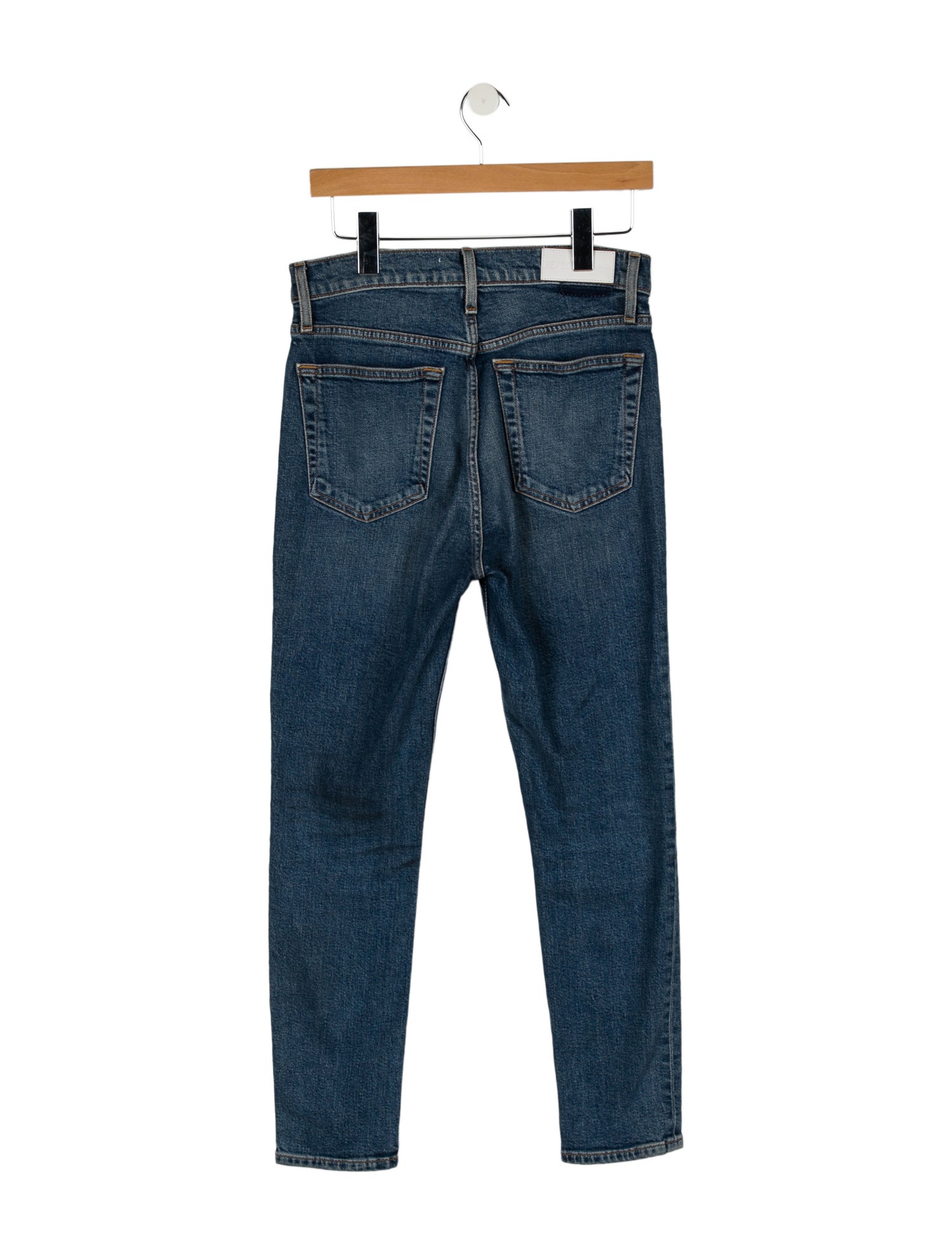 RE/DONE High-Rise Straight Leg Jeans