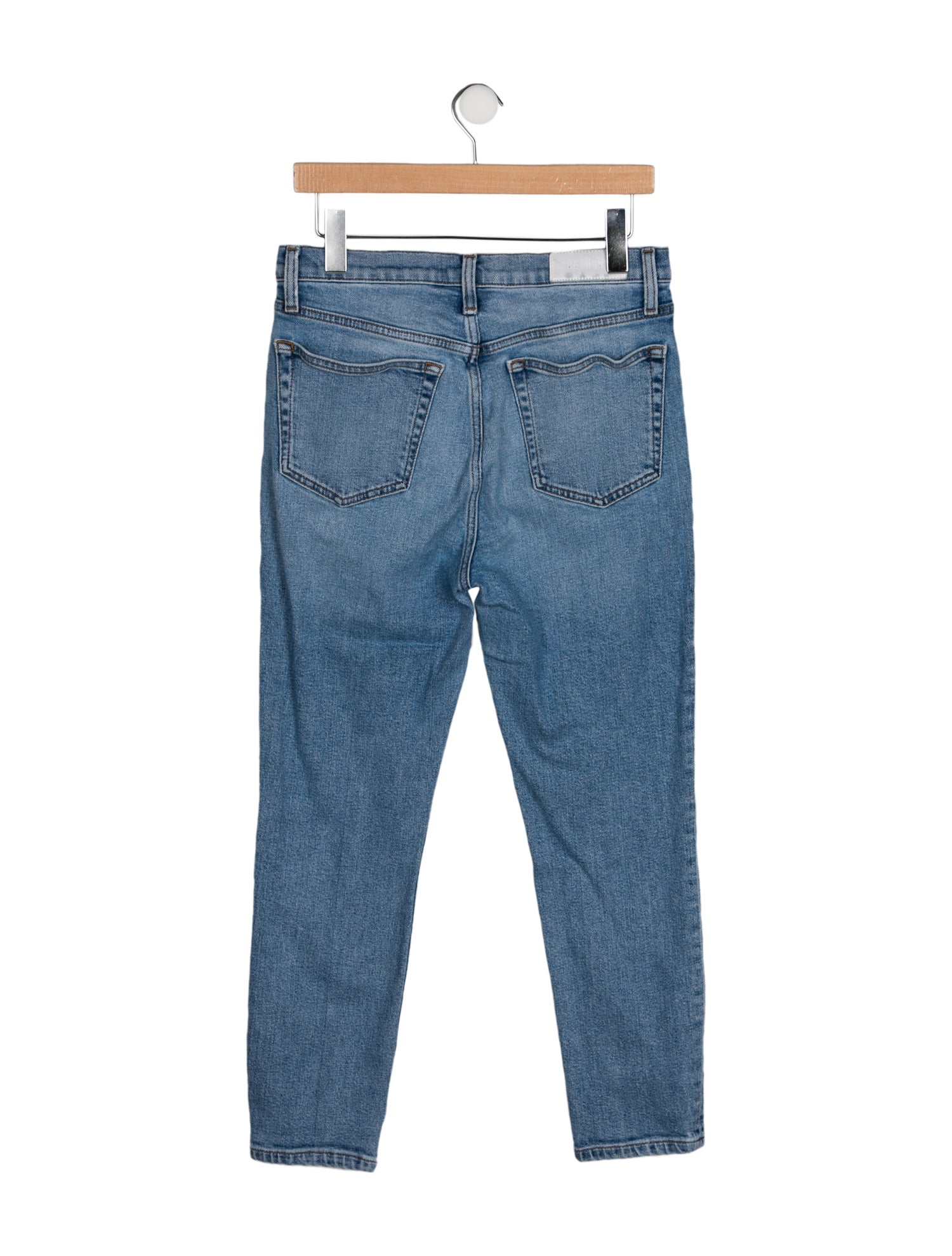 RE/DONE High-Rise Straight Leg Jeans