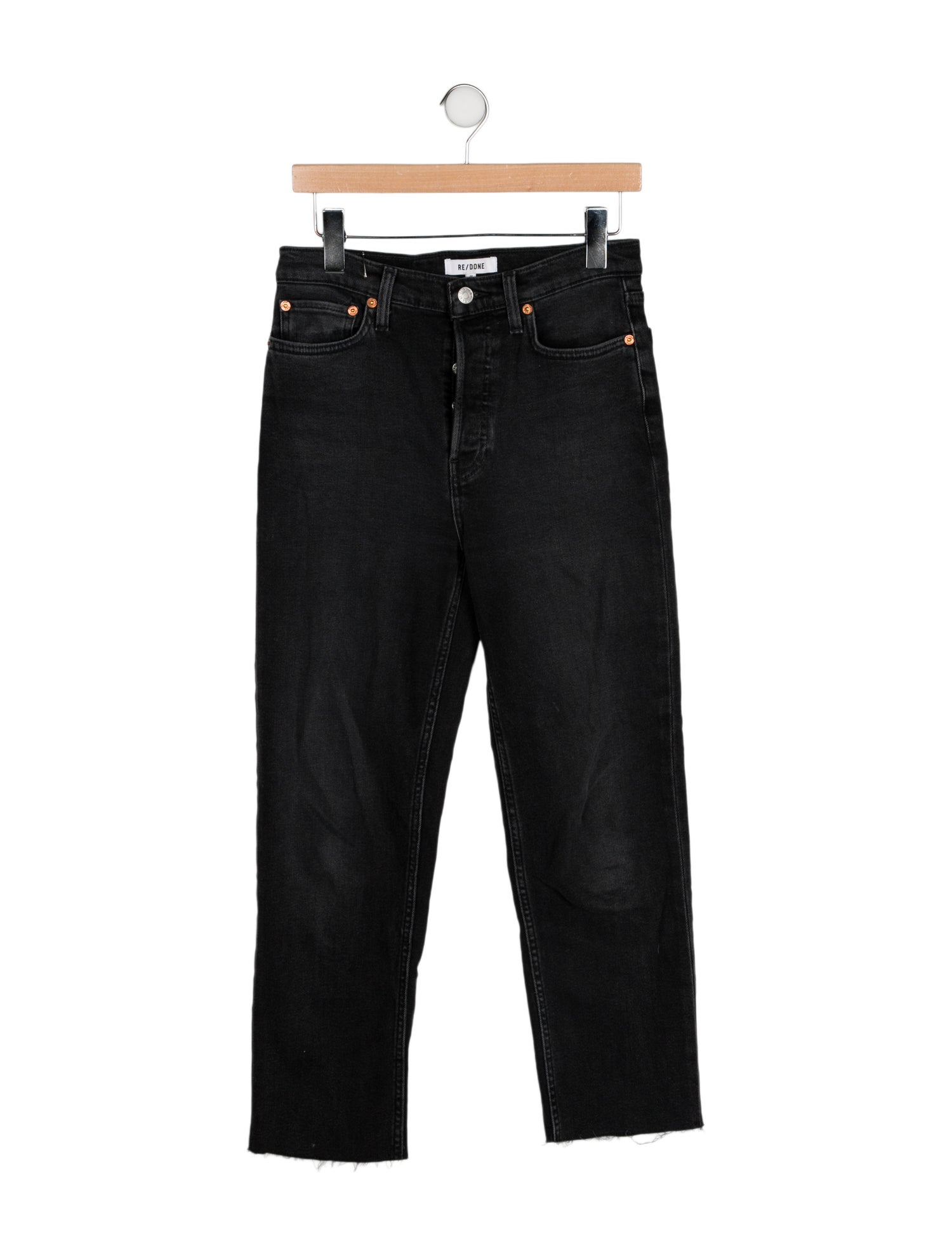 RE/DONE High-Rise Straight Leg Jeans