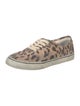 RE/DONE Canvas Animal Print Sneakers