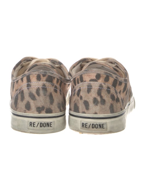 RE/DONE Canvas Animal Print Sneakers