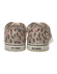 RE/DONE Canvas Animal Print Sneakers