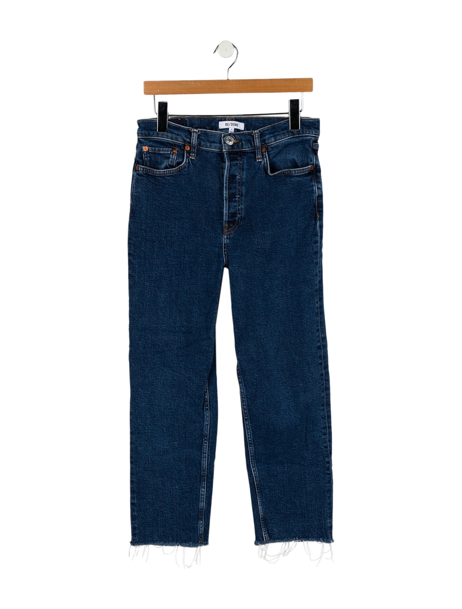 RE/DONE High-Rise Straight Leg Jeans