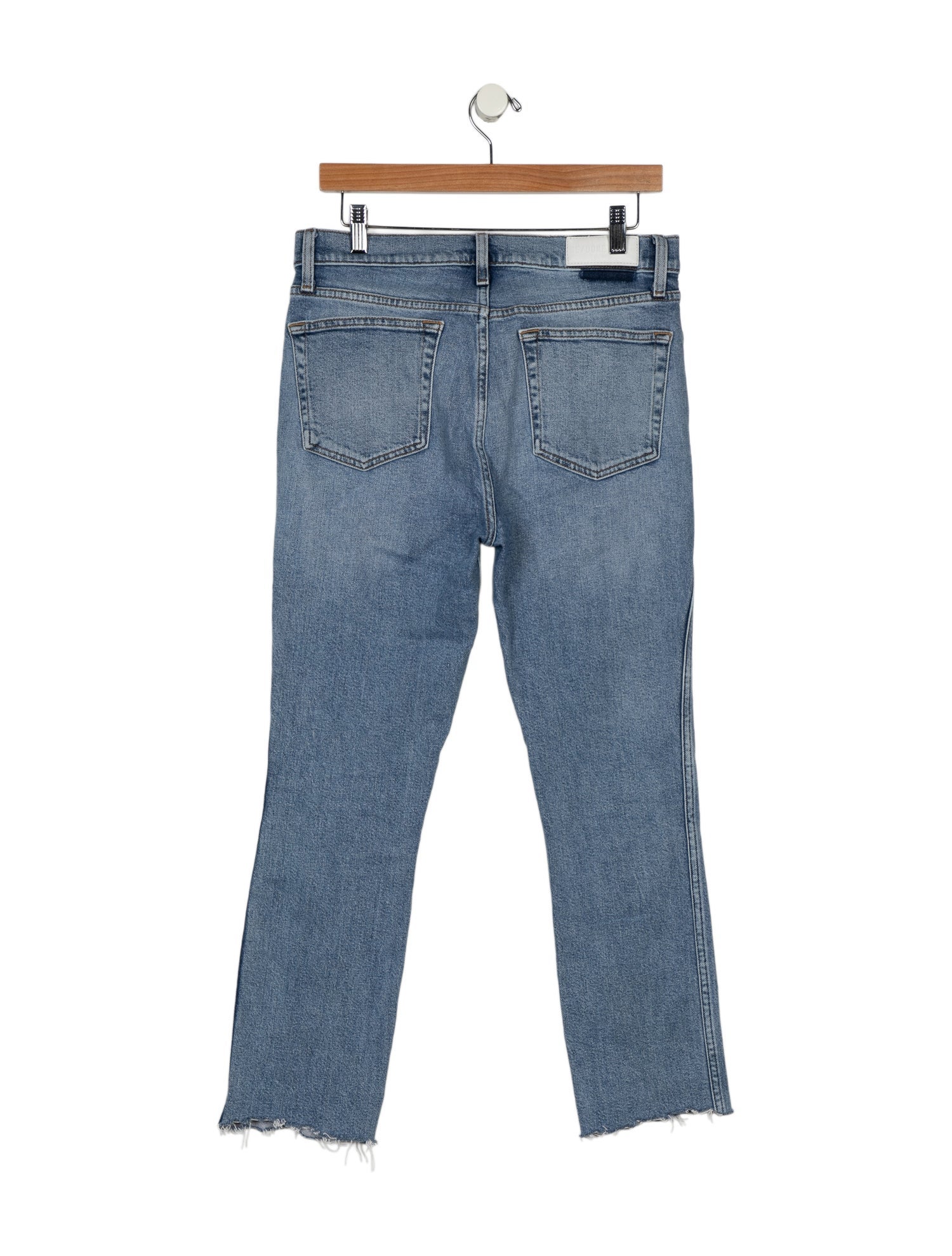 RE/DONE High-Rise Straight Leg Jeans