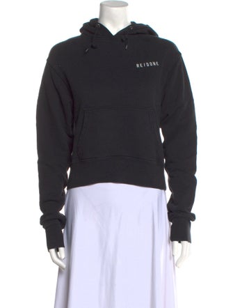 RE/DONE Graphic Print Crew Neck Sweatshirt