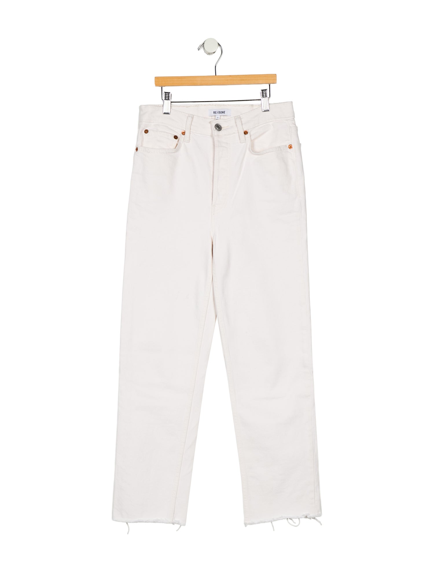 RE/DONE High-Rise Straight Leg Jeans