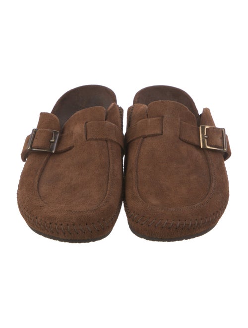 RE/DONE Suede Whipstitch Trim Mules