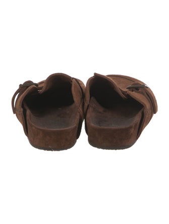 RE/DONE Suede Whipstitch Trim Mules