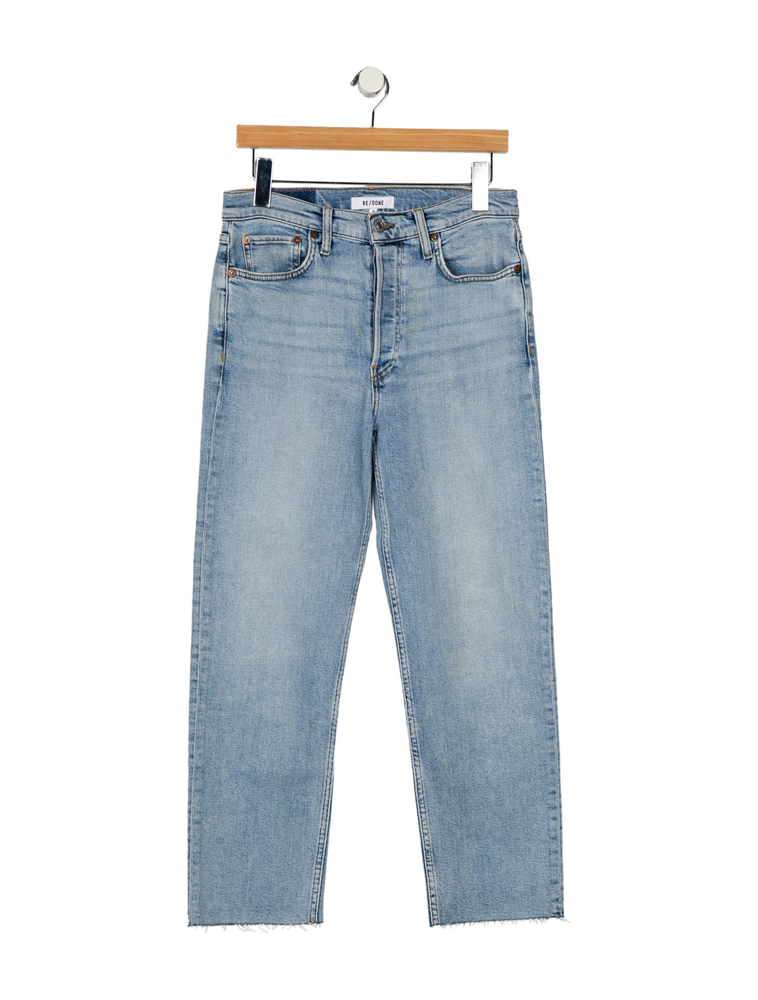 RE/DONE High-Rise Straight Leg Jeans