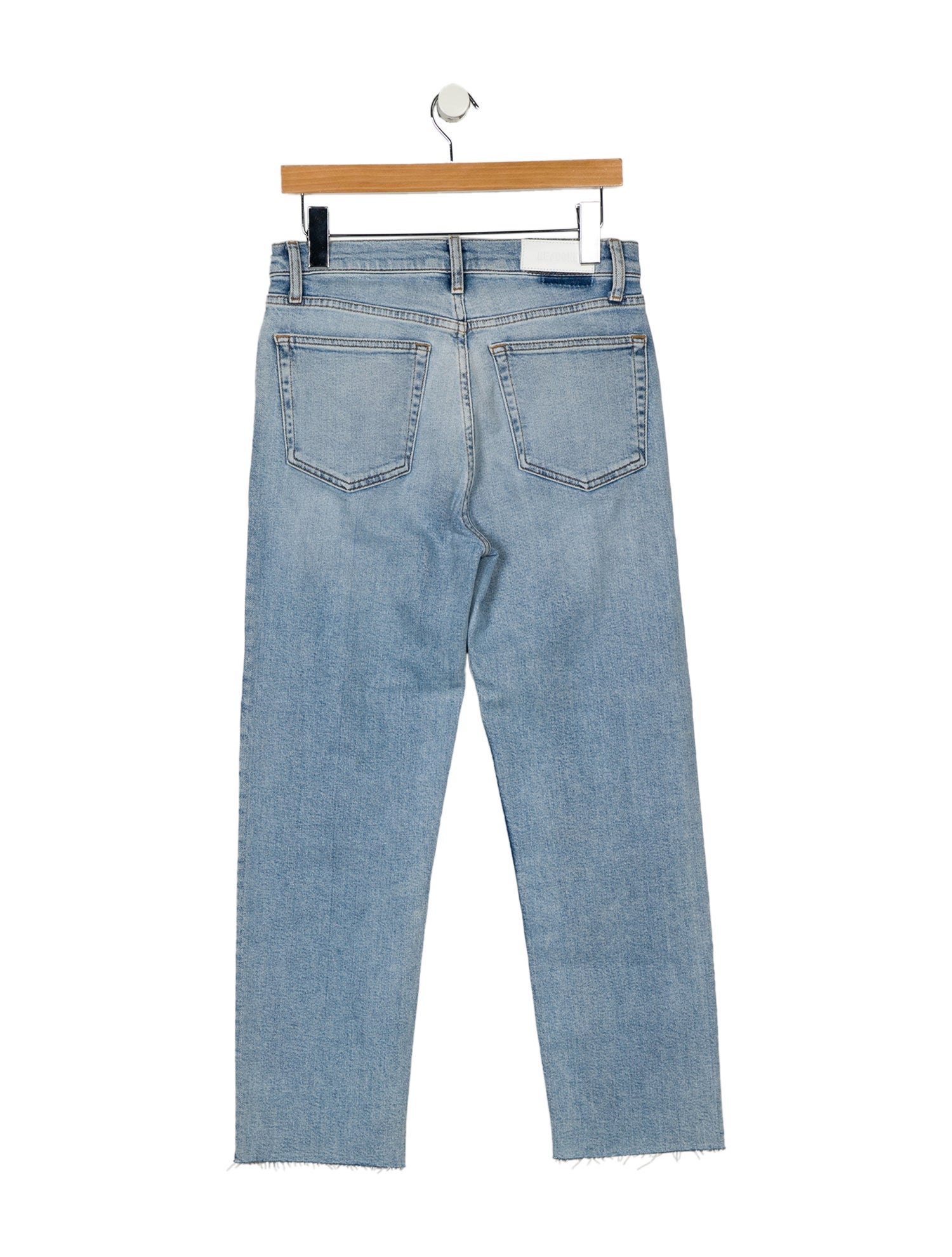 RE/DONE High-Rise Straight Leg Jeans