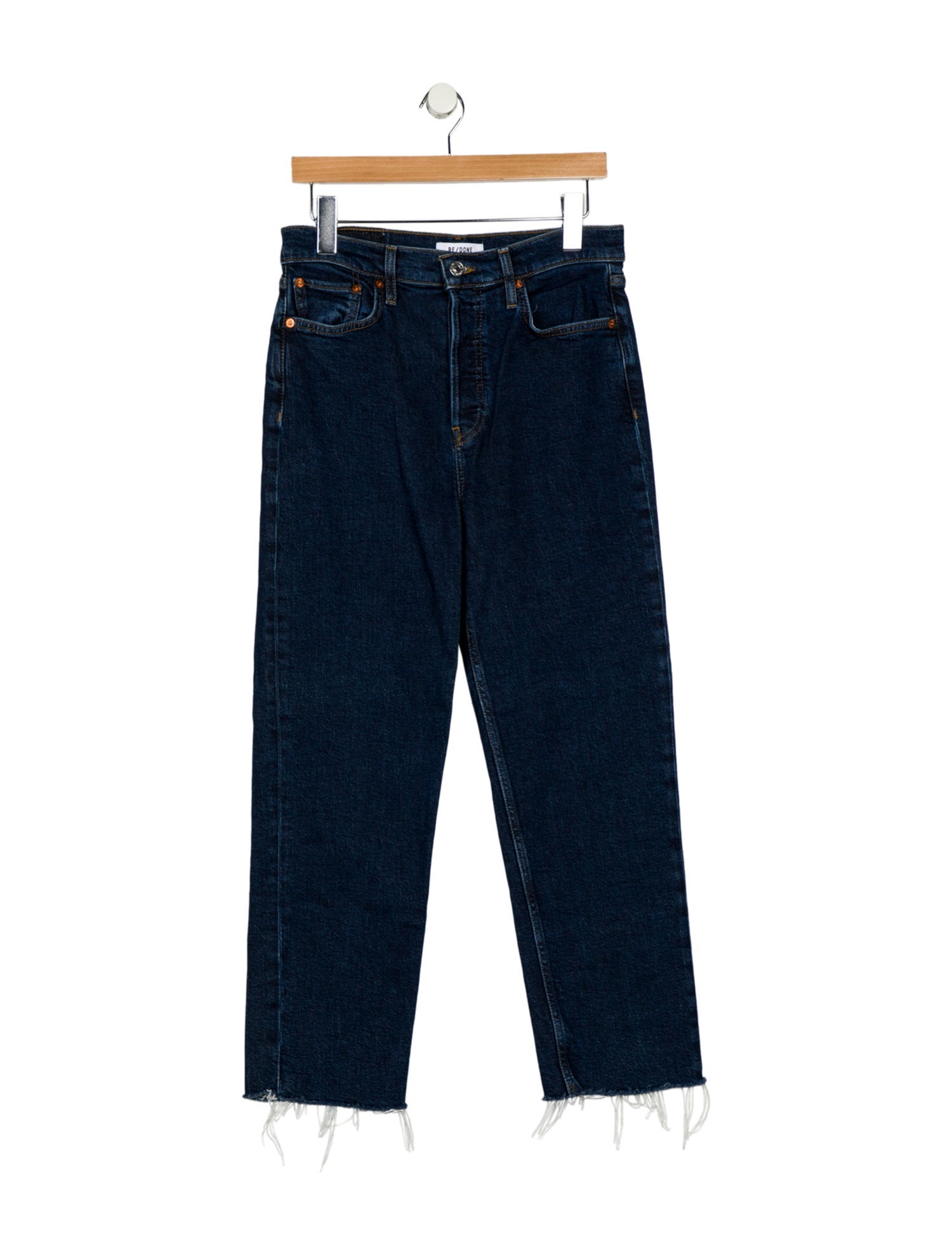 RE/DONE High-Rise Straight Leg Jeans