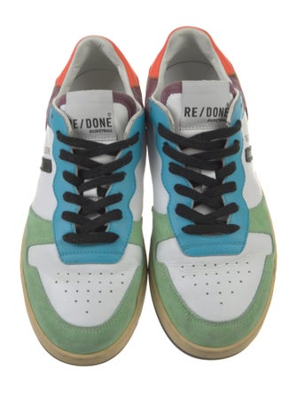 RE/DONE Leather Printed Sneakers