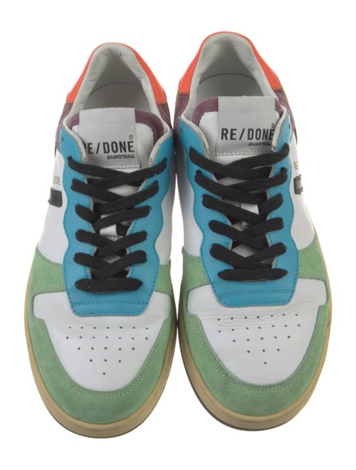 RE/DONE Leather Printed Sneakers
