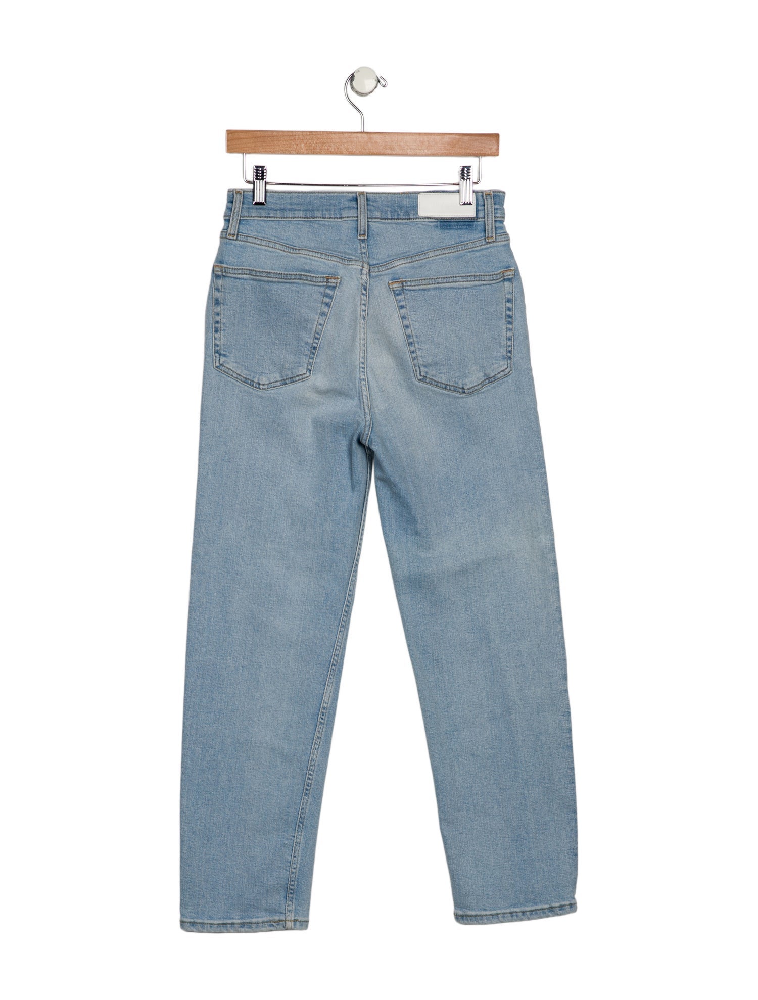 RE/DONE High-Rise Straight Leg Jeans