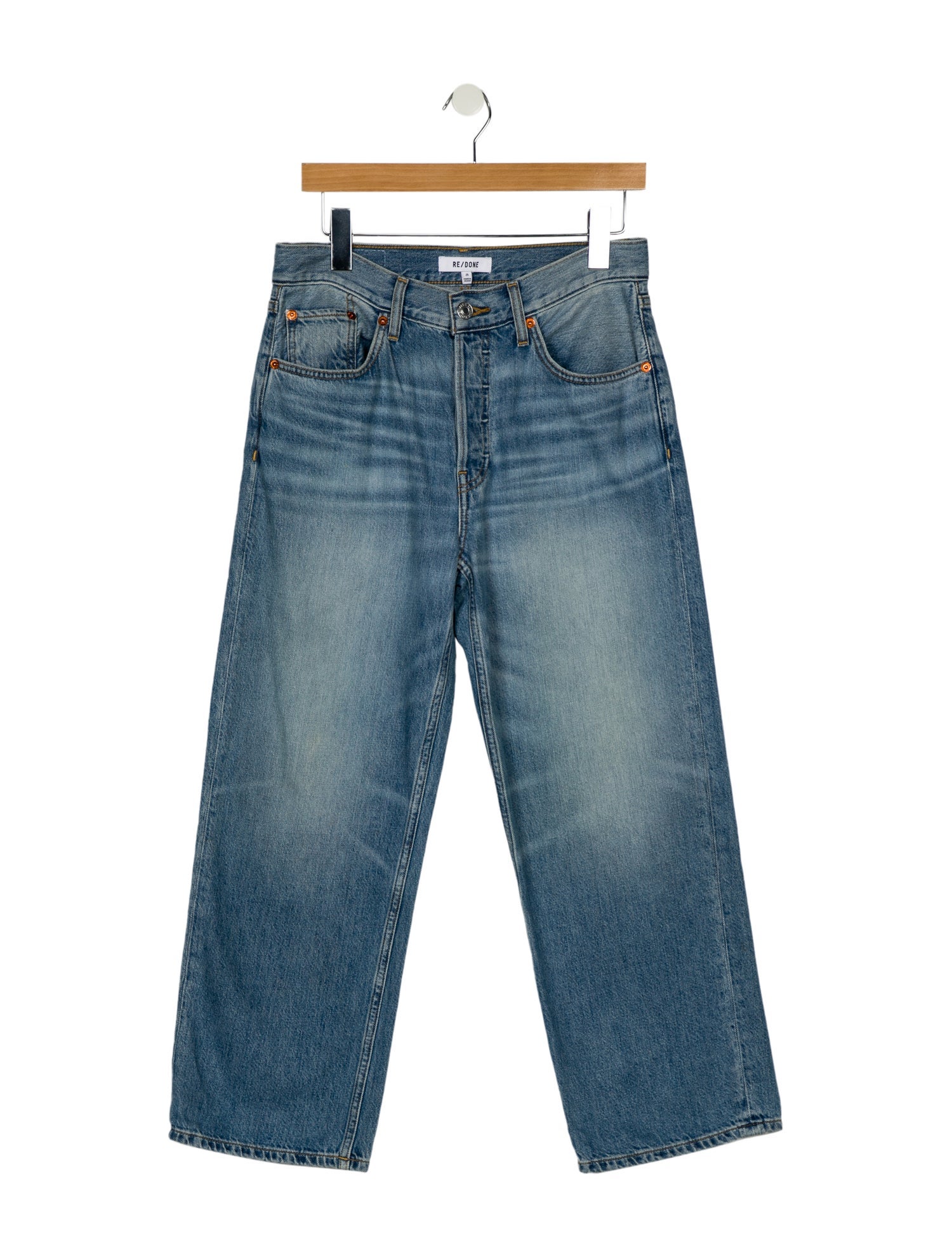 RE/DONE Mid-Rise Wide Leg Jeans