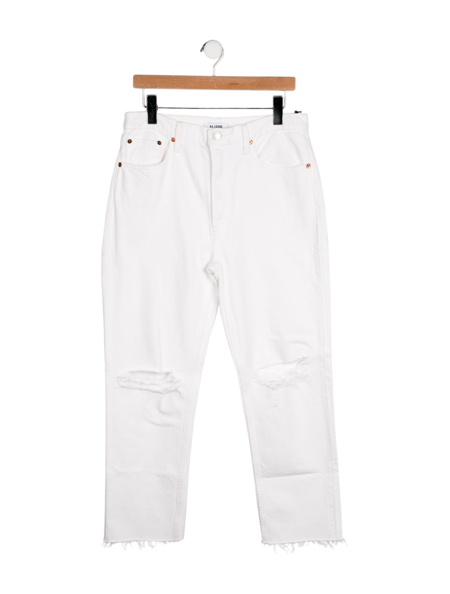 RE/DONE High-Rise Straight Leg Jeans