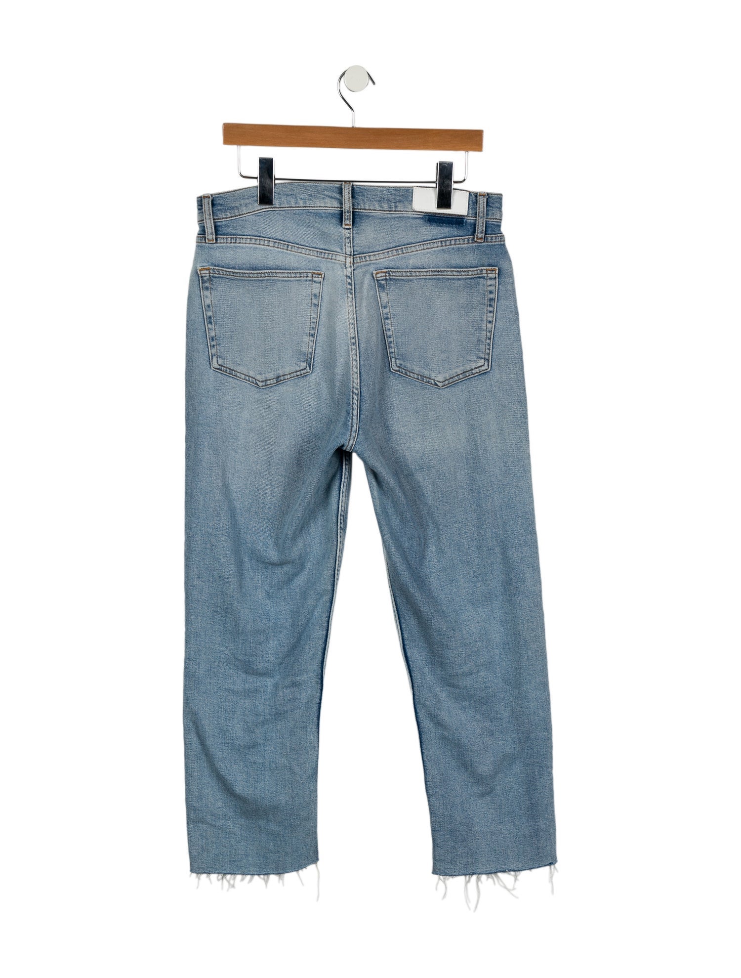 RE/DONE High-Rise Straight Leg Jeans