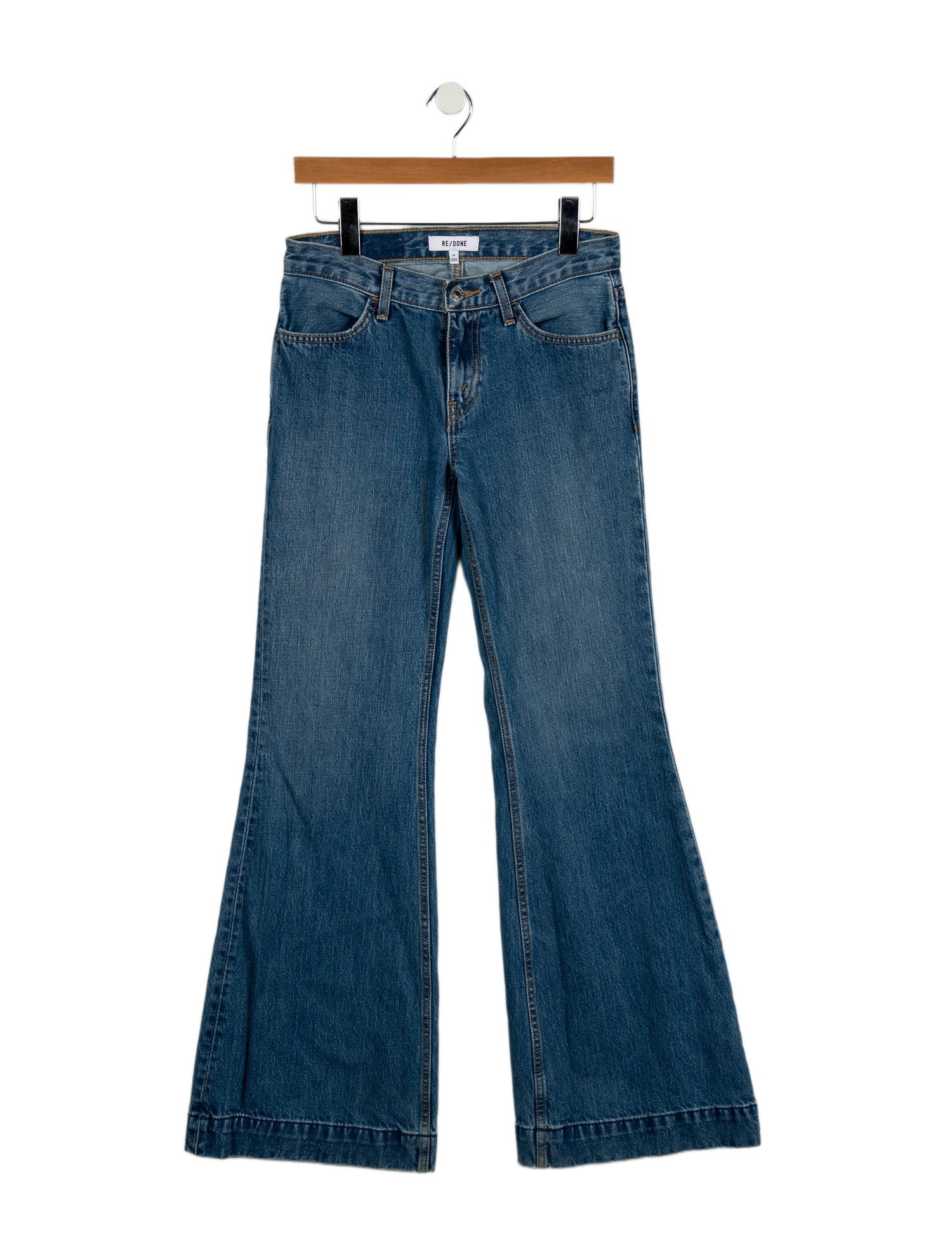 RE/DONE Mid-Rise Wide Leg Jeans