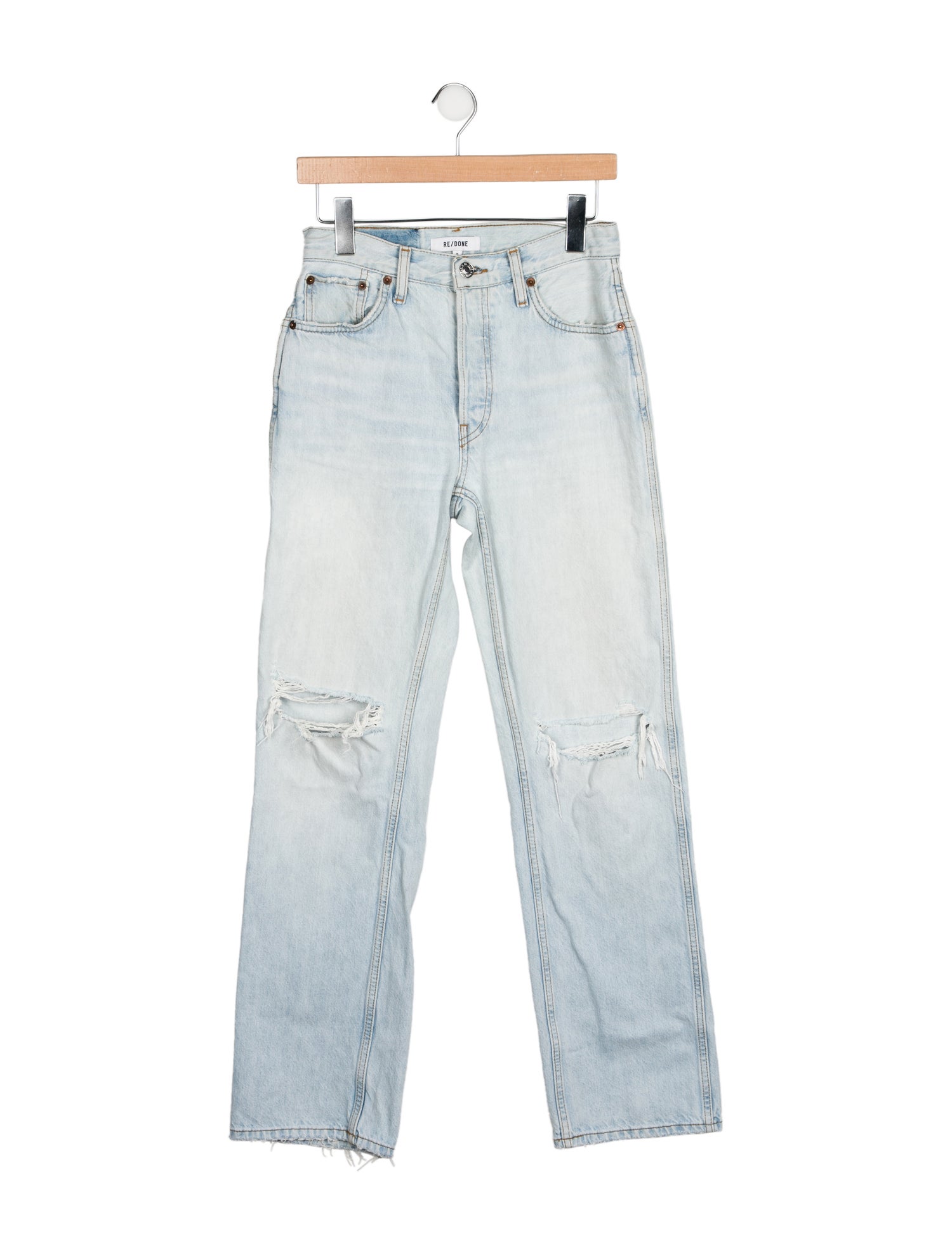 RE/DONE Mid-Rise Straight Leg Jeans