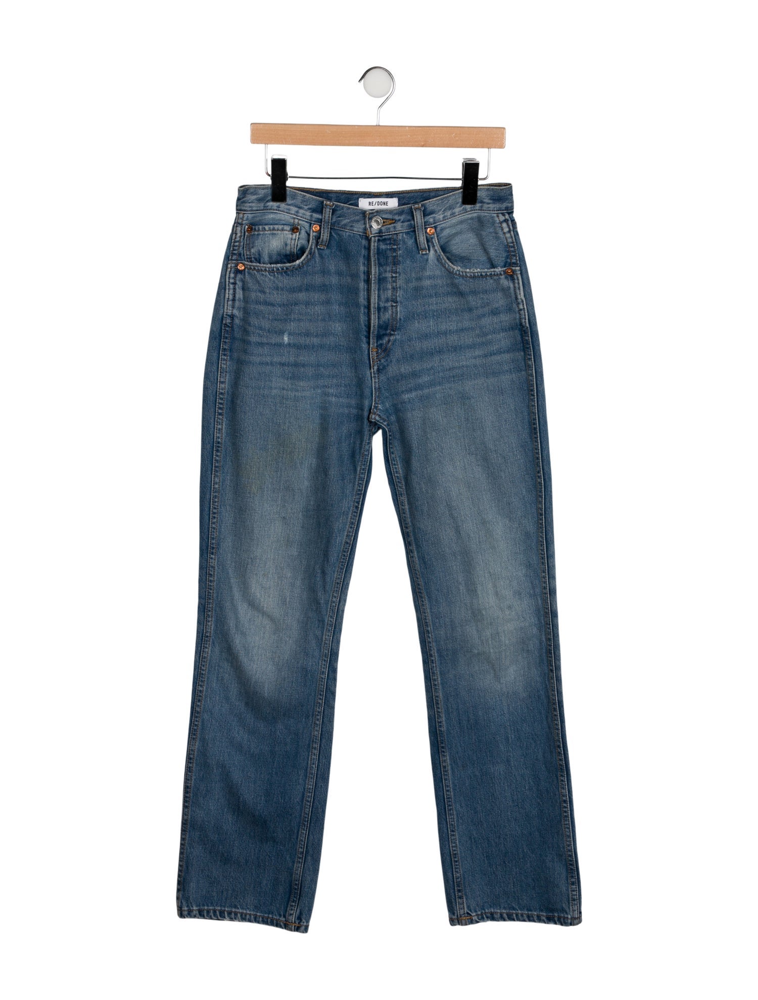 RE/DONE Mid-Rise Straight Leg Jeans