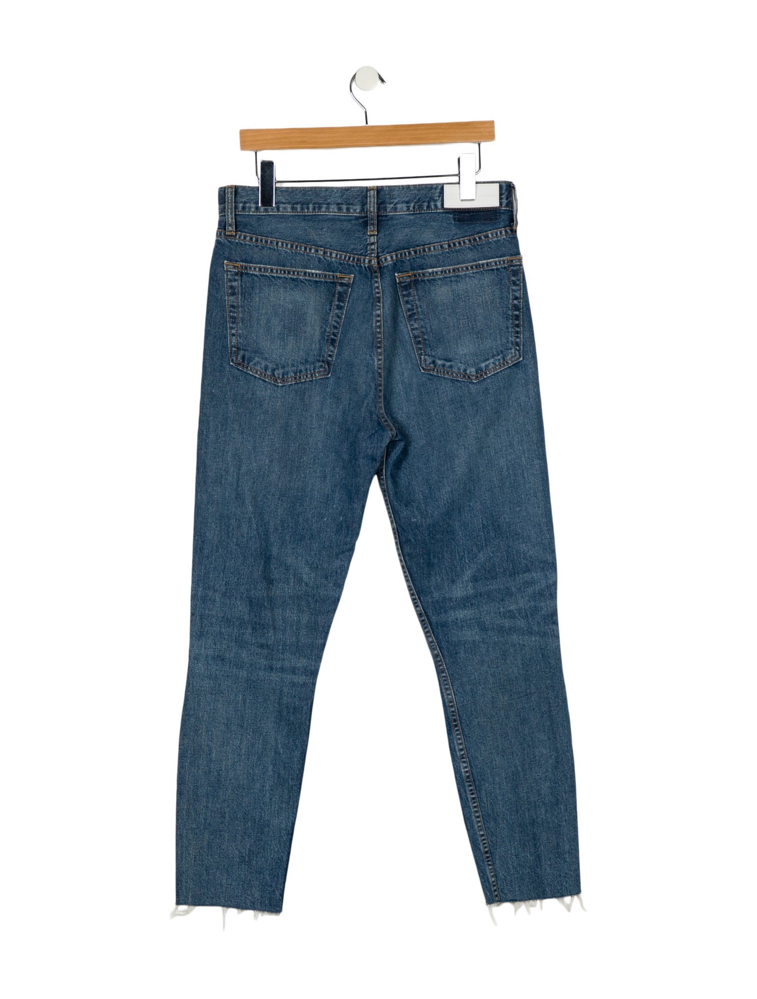 RE/DONE High-Rise Straight Leg Jeans