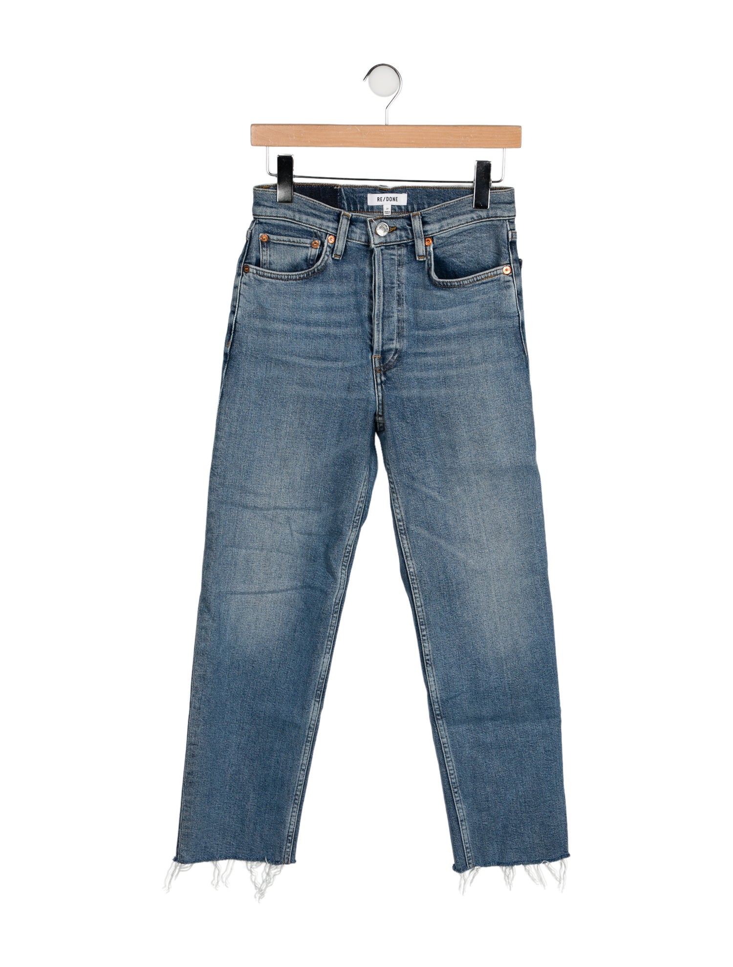 RE/DONE Mid-Rise Straight Leg Jeans