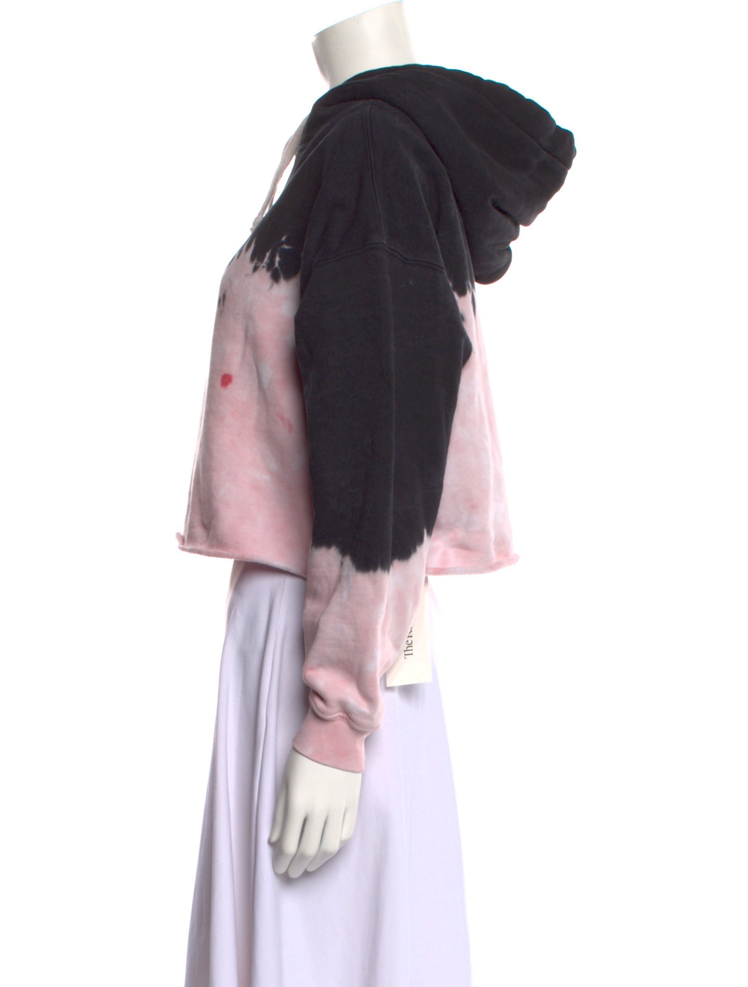 RE/DONE Tie-Dye Print V-Neck Sweatshirt