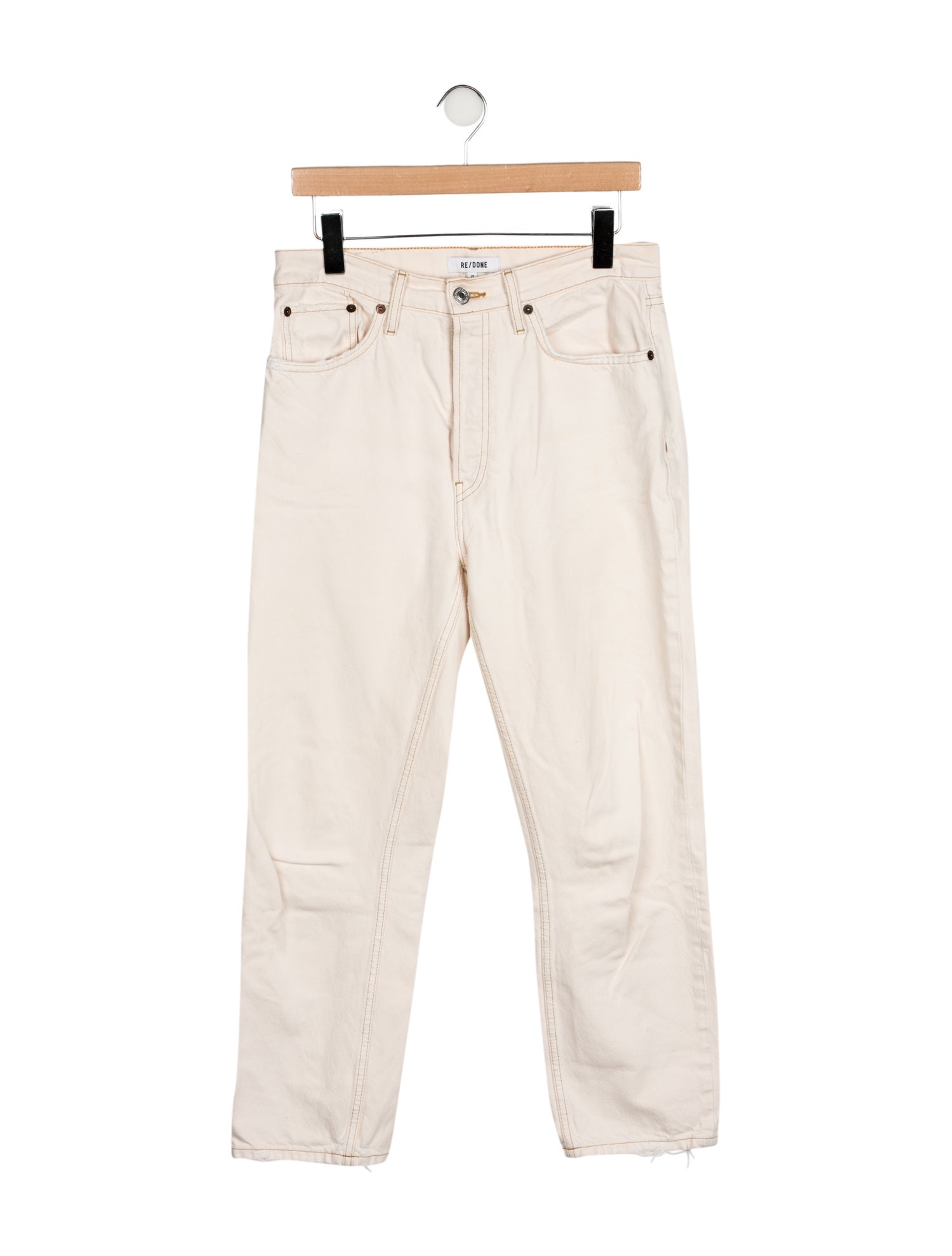 RE/DONE High-Rise Straight Leg Jeans