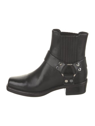 RE/DONE Leather Studded Accents Chelsea Boots