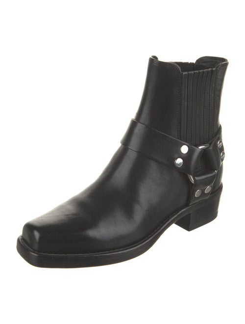 RE/DONE Leather Studded Accents Chelsea Boots