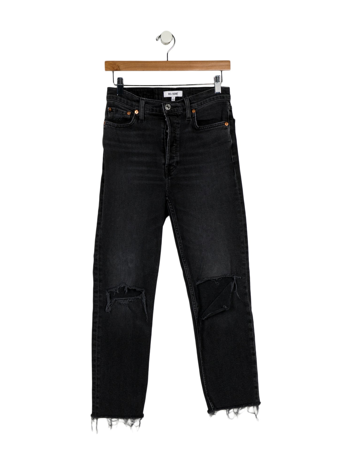 RE/DONE High-Rise Straight Leg Jeans