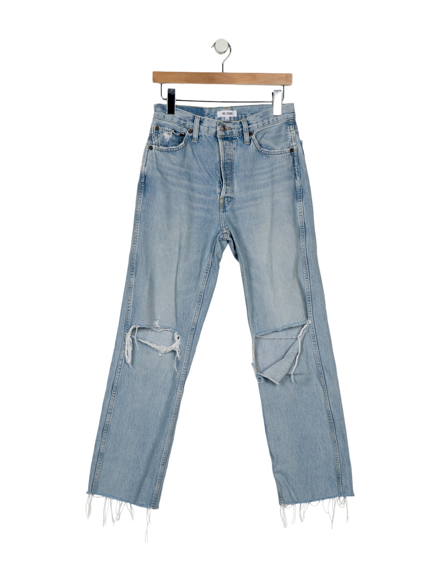 RE/DONE High-Rise Straight Leg Jeans