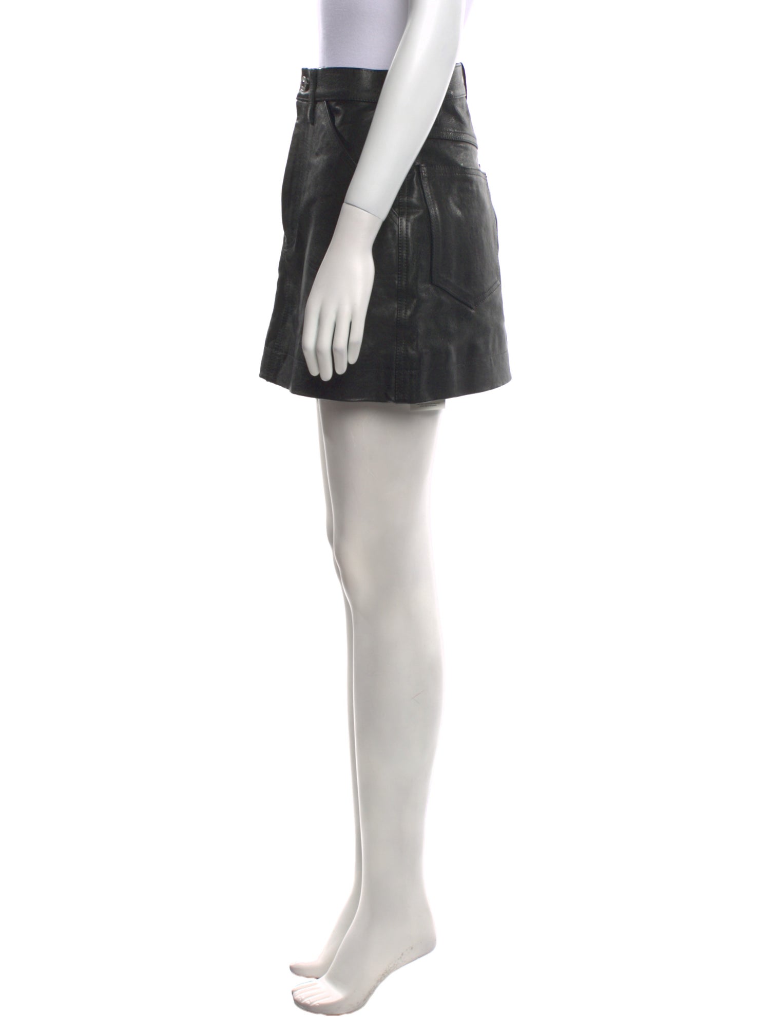 RE/DONE Leather Mini Skirt w/ Tags