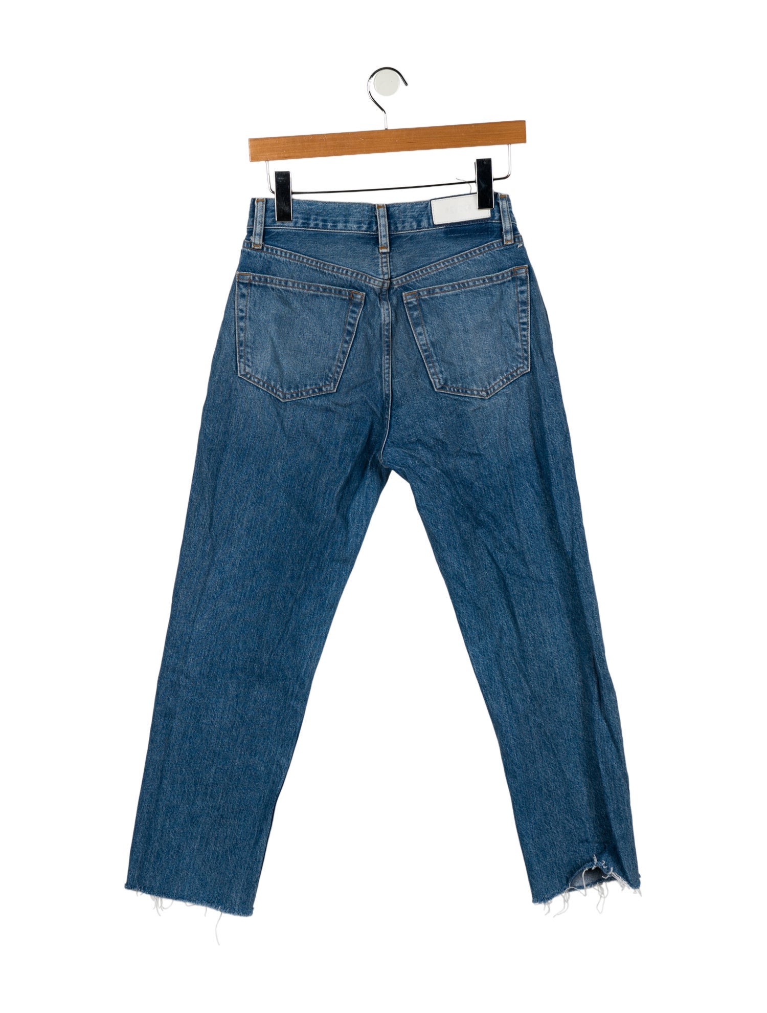 RE/DONE High-Rise Straight Leg Jeans