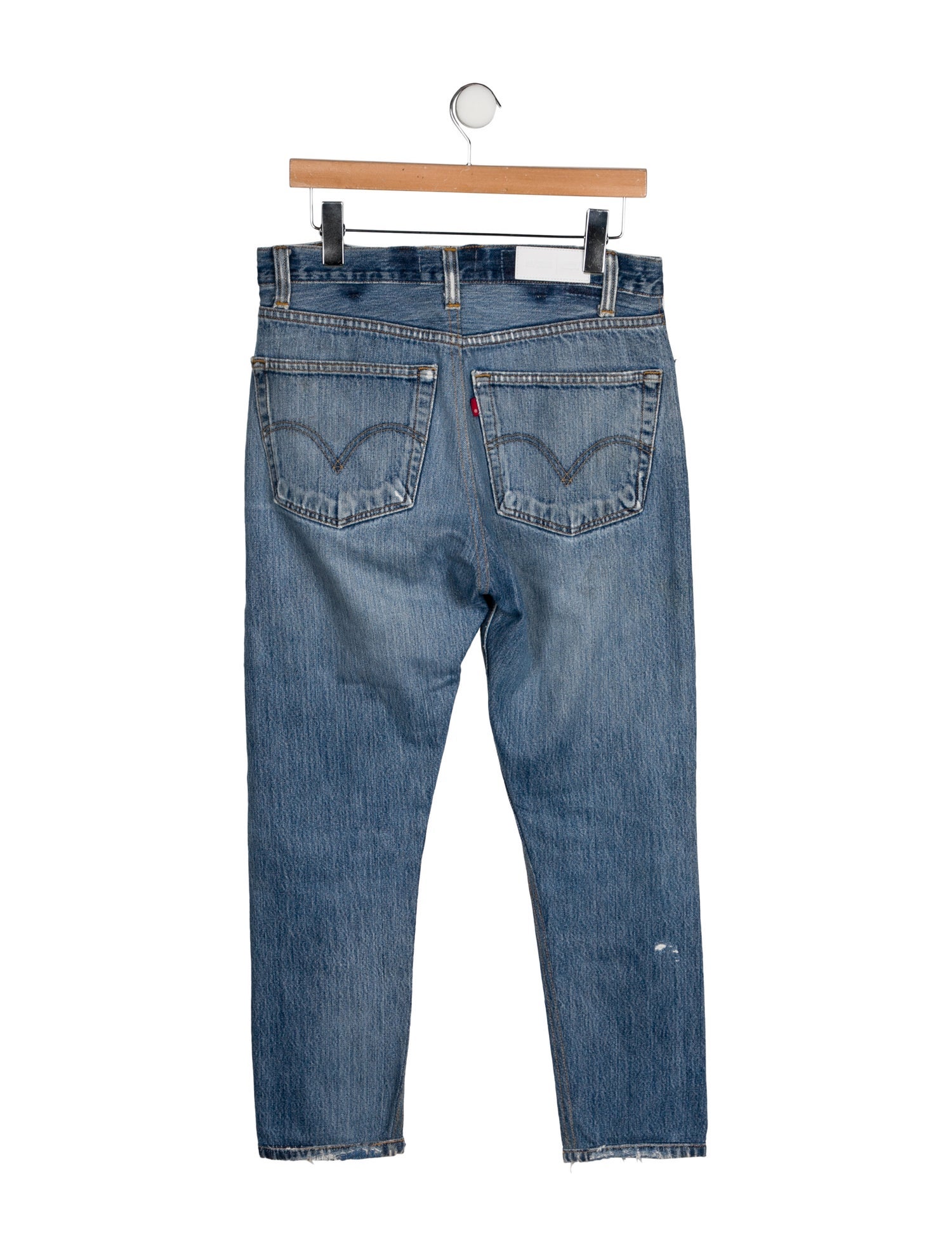 RE/DONE Mid-Rise Straight Leg Jeans