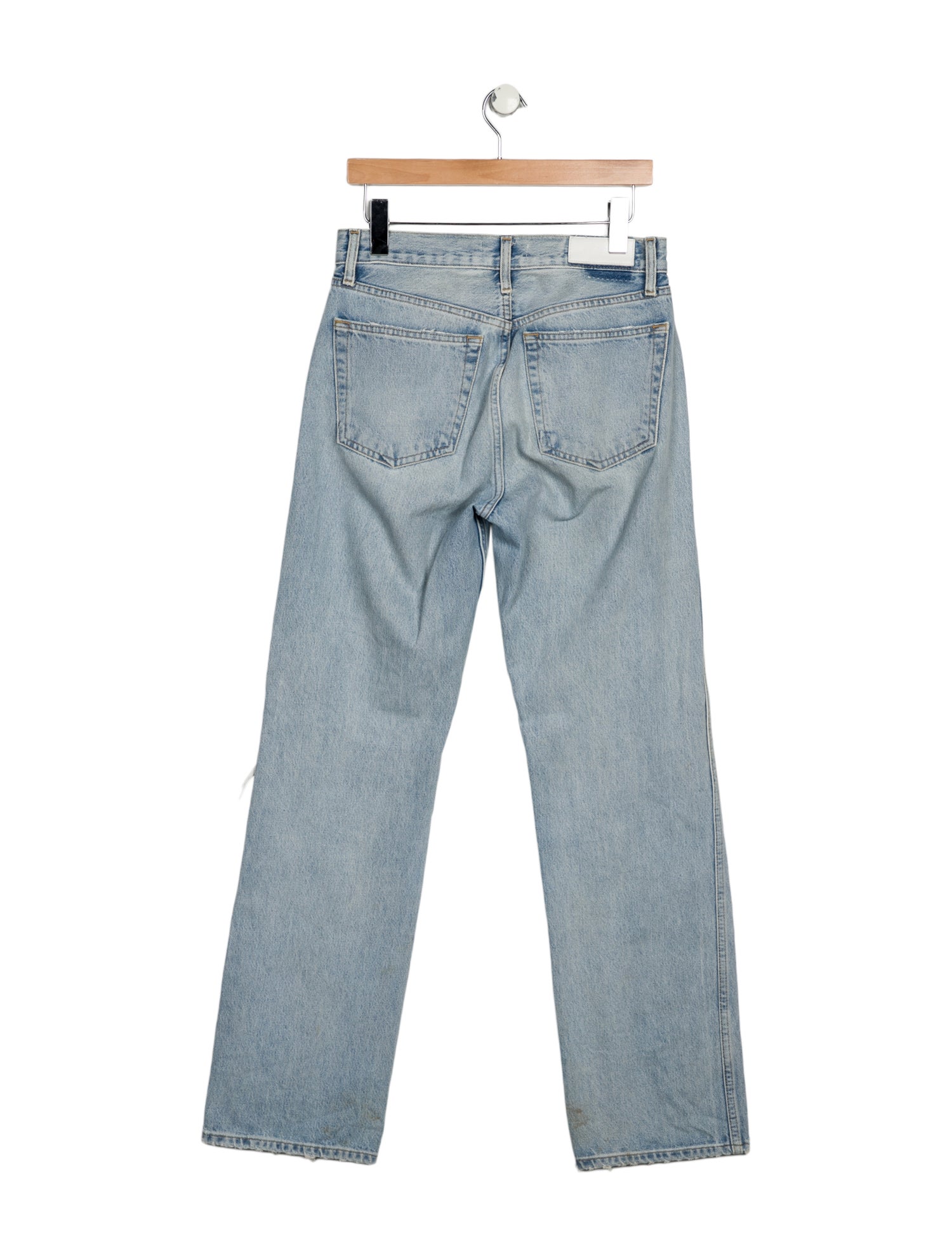 RE/DONE High-Rise Straight Leg Jeans