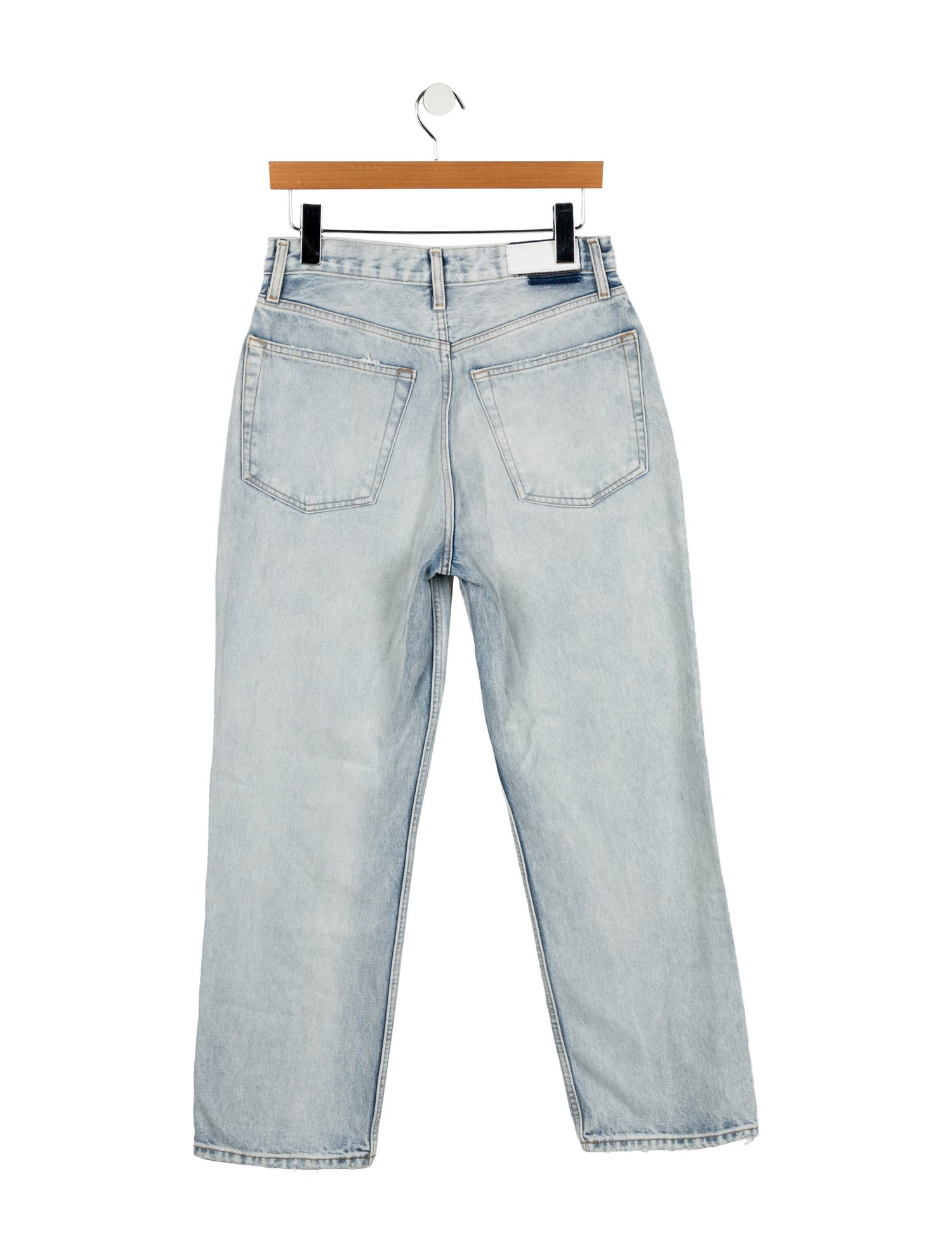 RE/DONE High-Rise Straight Leg Jeans
