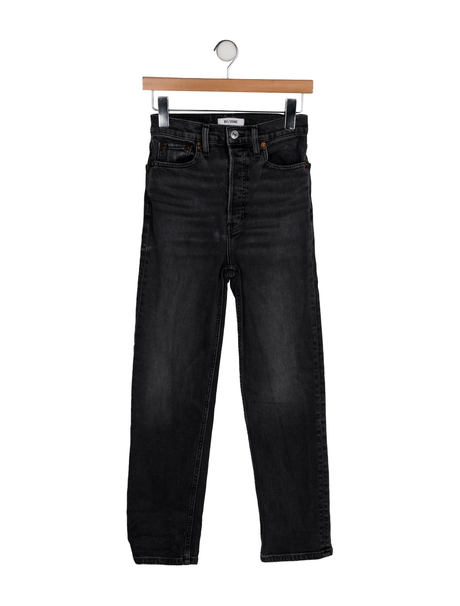 RE/DONE High-Rise Straight Leg Jeans
