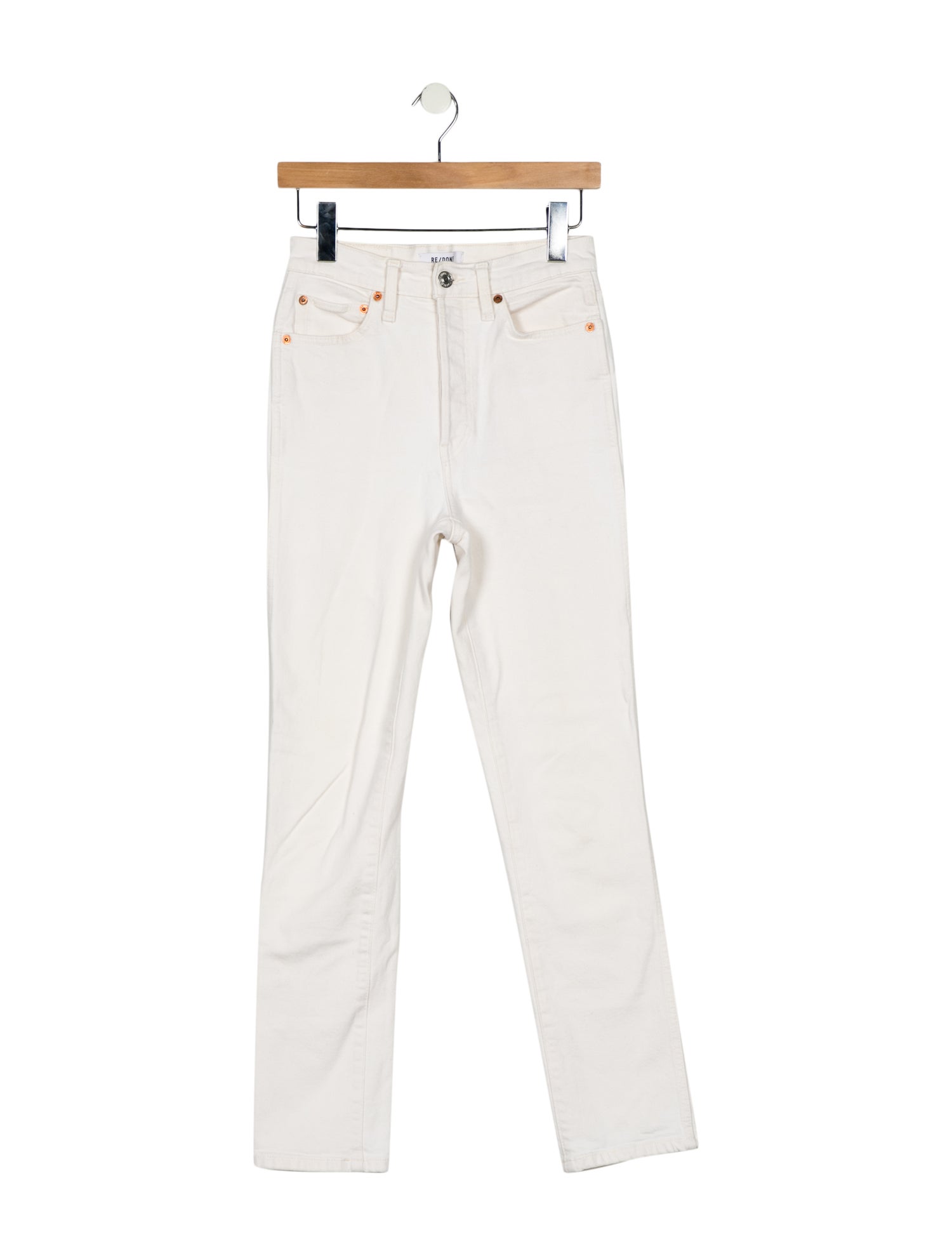 RE/DONE High-Rise Straight Leg Jeans