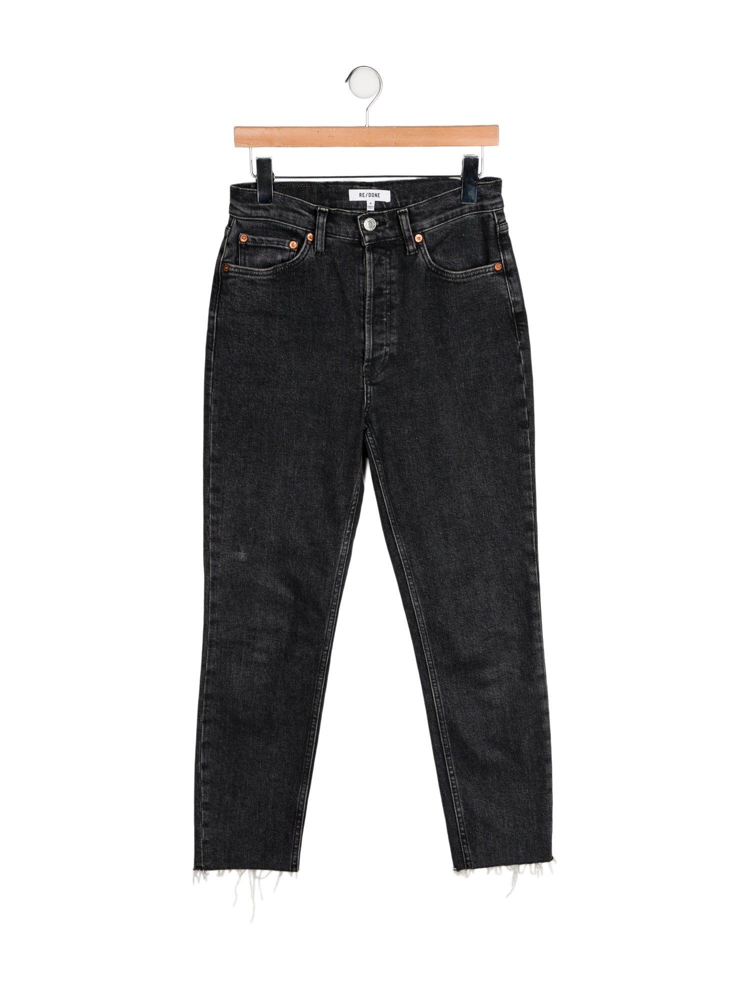RE/DONE High-Rise Straight Leg Jeans