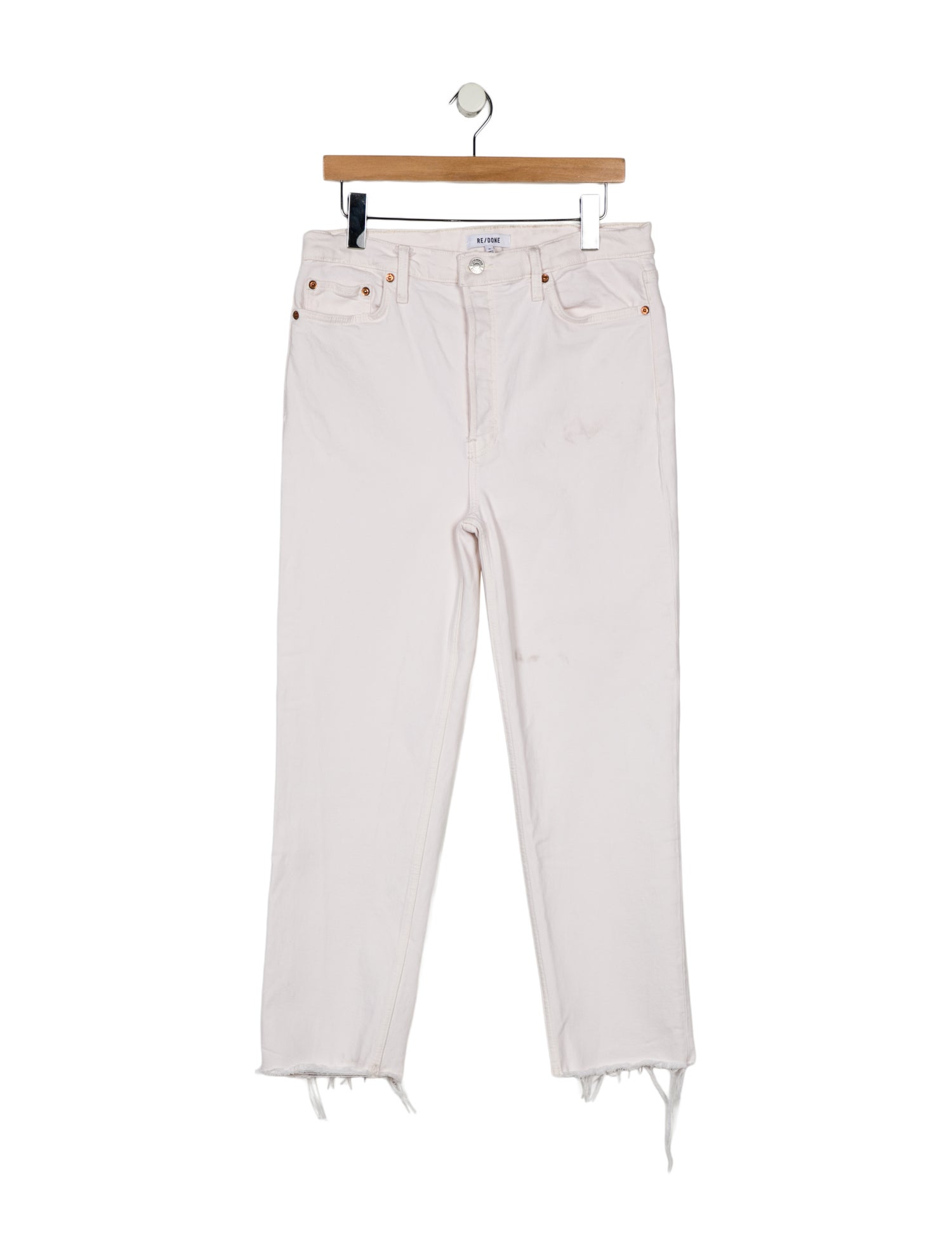 RE/DONE High-Rise Straight Leg Jeans