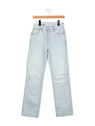 RE/DONE Mid-Rise Straight Leg Jeans w/ Tags