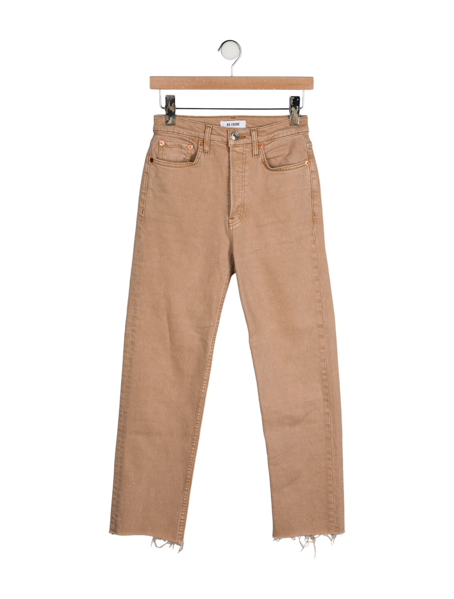 RE/DONE High-Rise Straight Leg Jeans