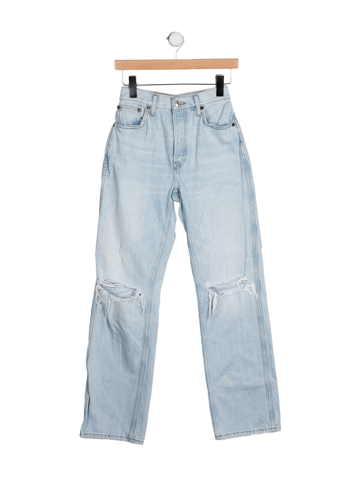 RE/DONE Mid-Rise Wide Leg Jeans
